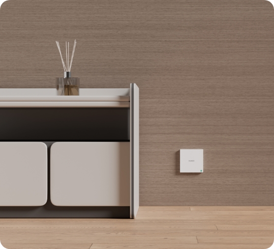 华为凌霄子母路由 Q7 网线版 超薄款纤薄入墙，与不同家居风格百搭