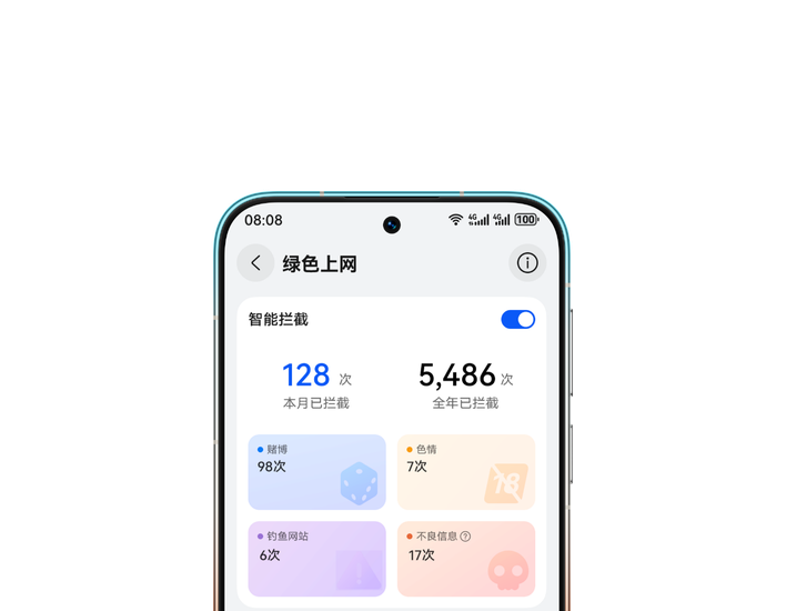 华为凌霄子母路由 Q7 绿色上网空间