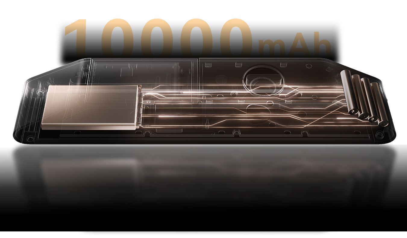 华为智能门锁 2 Ultra 产品透视图,展示了长效续航功能