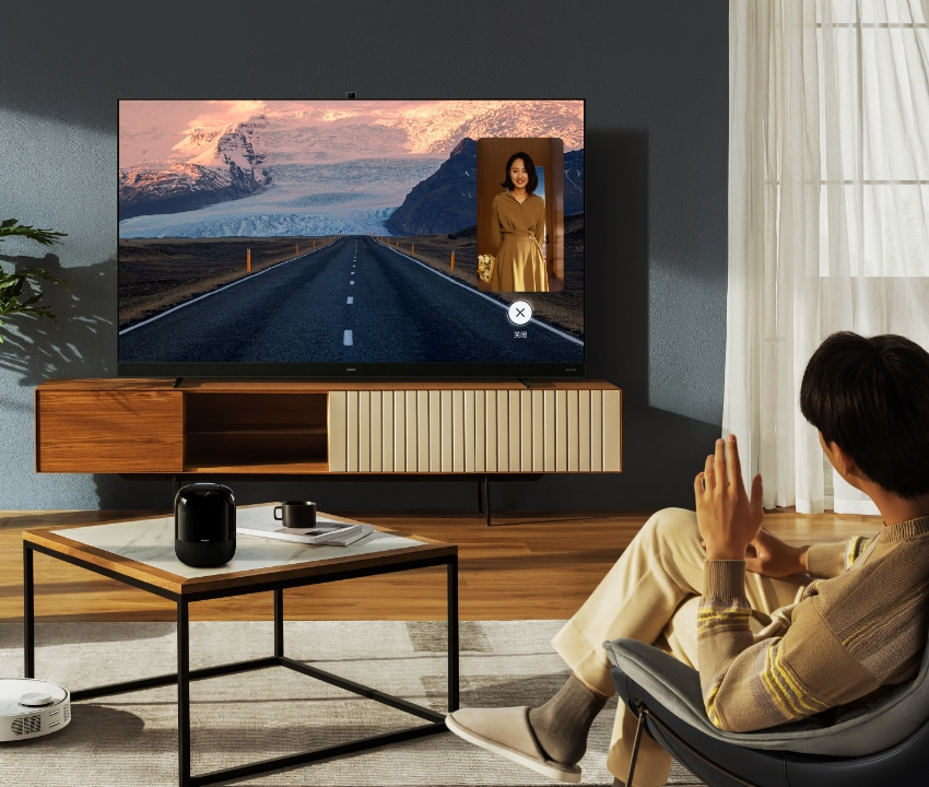 华为智能门锁 SE 猫眼版智慧屏画中画