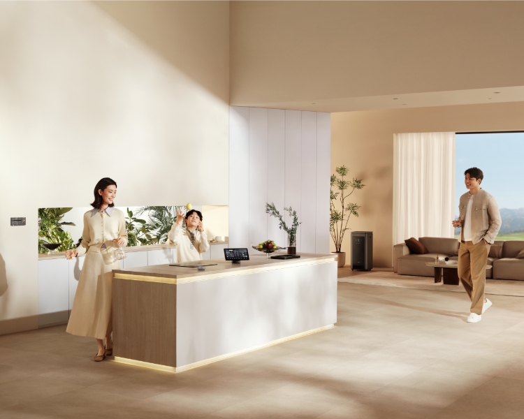 华为智能门锁 X1 与屋内家居联动，定制铃声可个性化设置声音