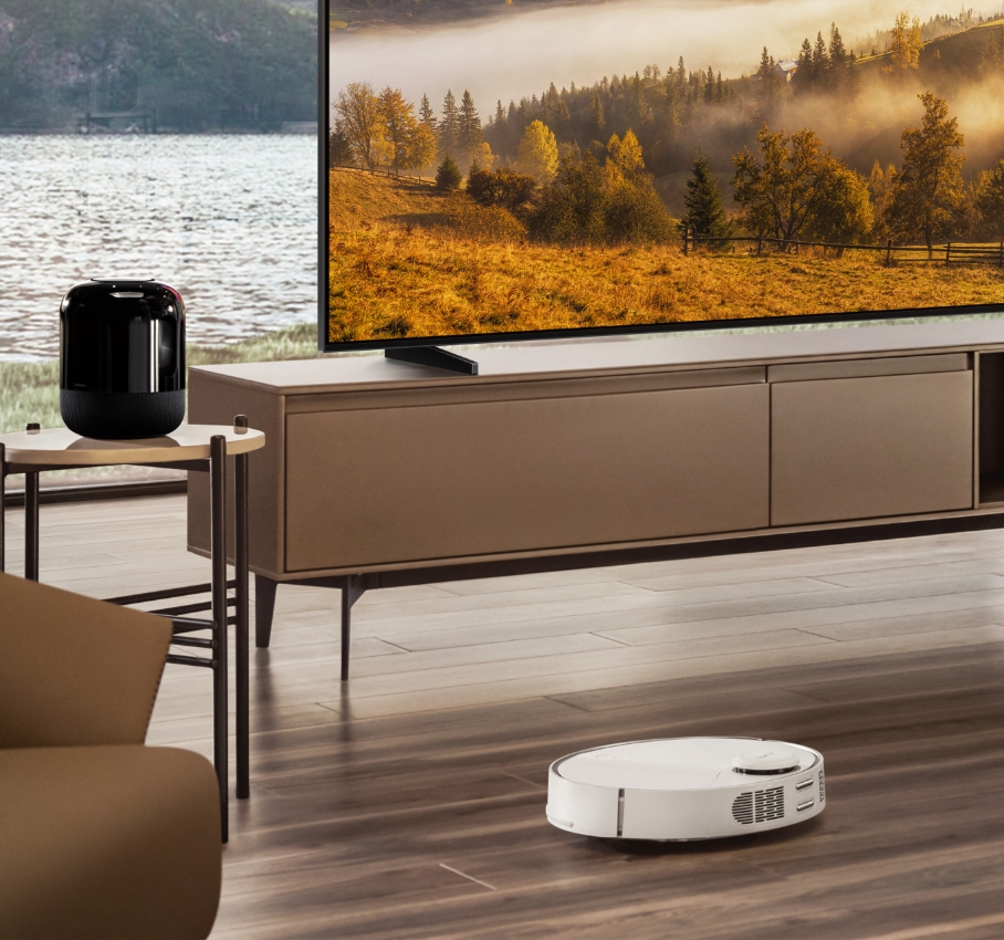 华为智能门锁 Pro 离家启动扫地机