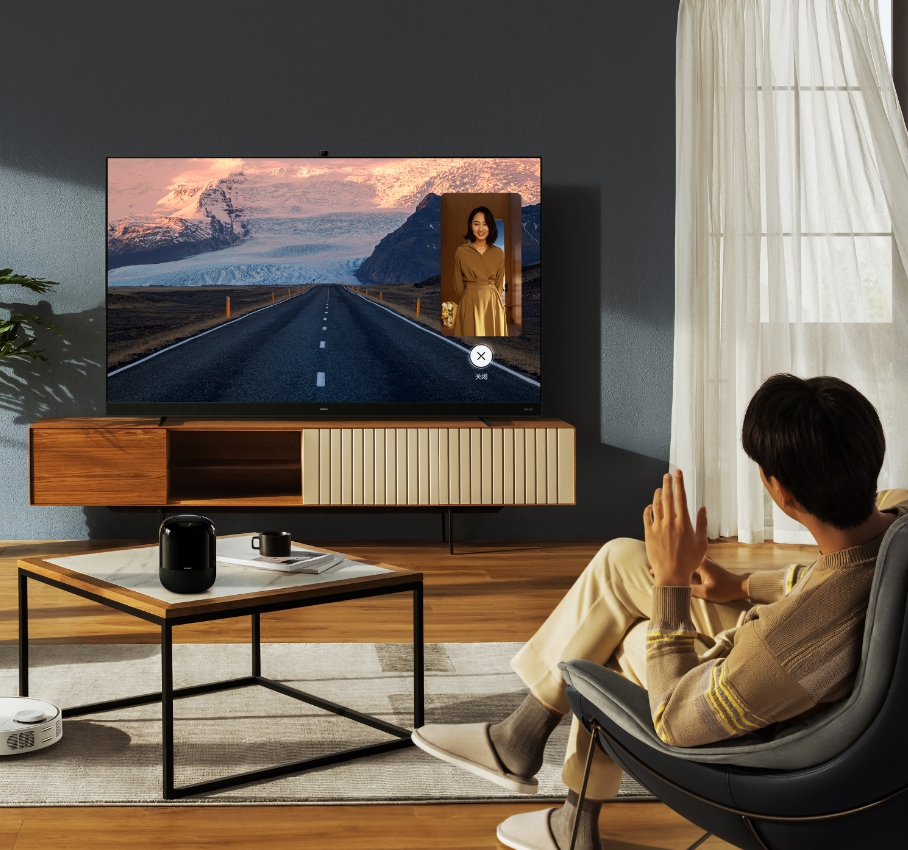 华为智能门锁智慧屏画中画