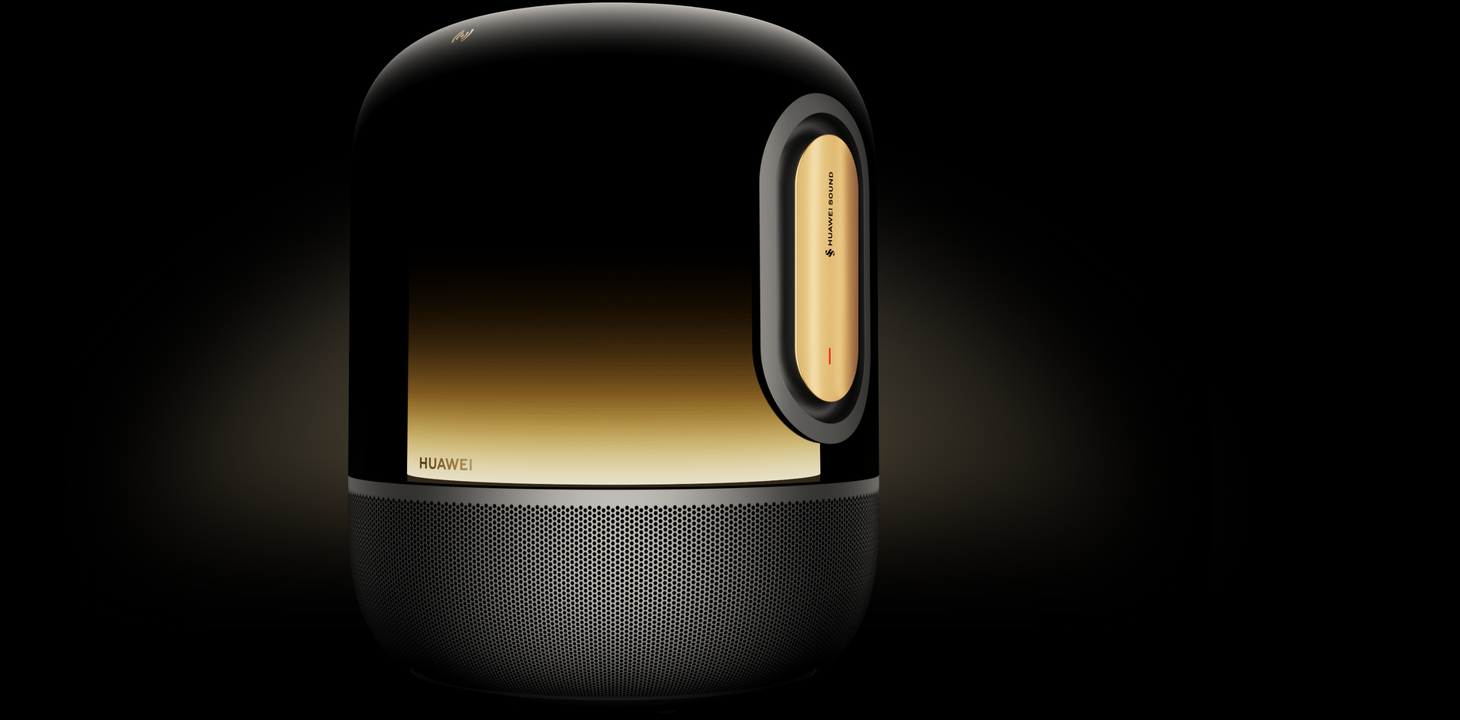 HUAWEI Sound X5 侧视图，展示了其全新悦彰音质