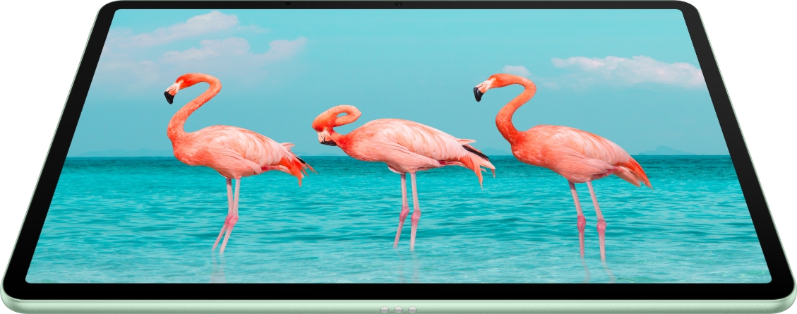 HUAWEI MatePad 11.5 S 屏幕效果图，展示了全面屏和高刷新率等屏幕特性