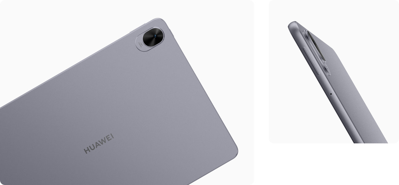 HUAWEI MatePad 11.5 S 灵动款产品背面图，展示了平板的深空灰颜色和外观设计