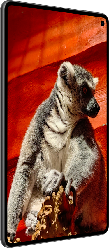 HUAWEI MatePad Mini 悦读版屏幕对比图，展现了柔光屏清晰护眼的特性