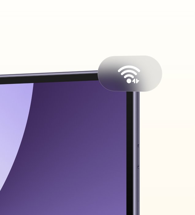 HUAWEI MatePad Mini 悦读版的网络特写图，展现了超快的网速