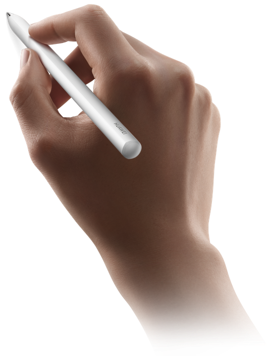 用户使用 HUAWEI M-Pencil Pro 在 HUAWEI MatePad Mini 上绘画，展现了平板与手写笔的绘画能力