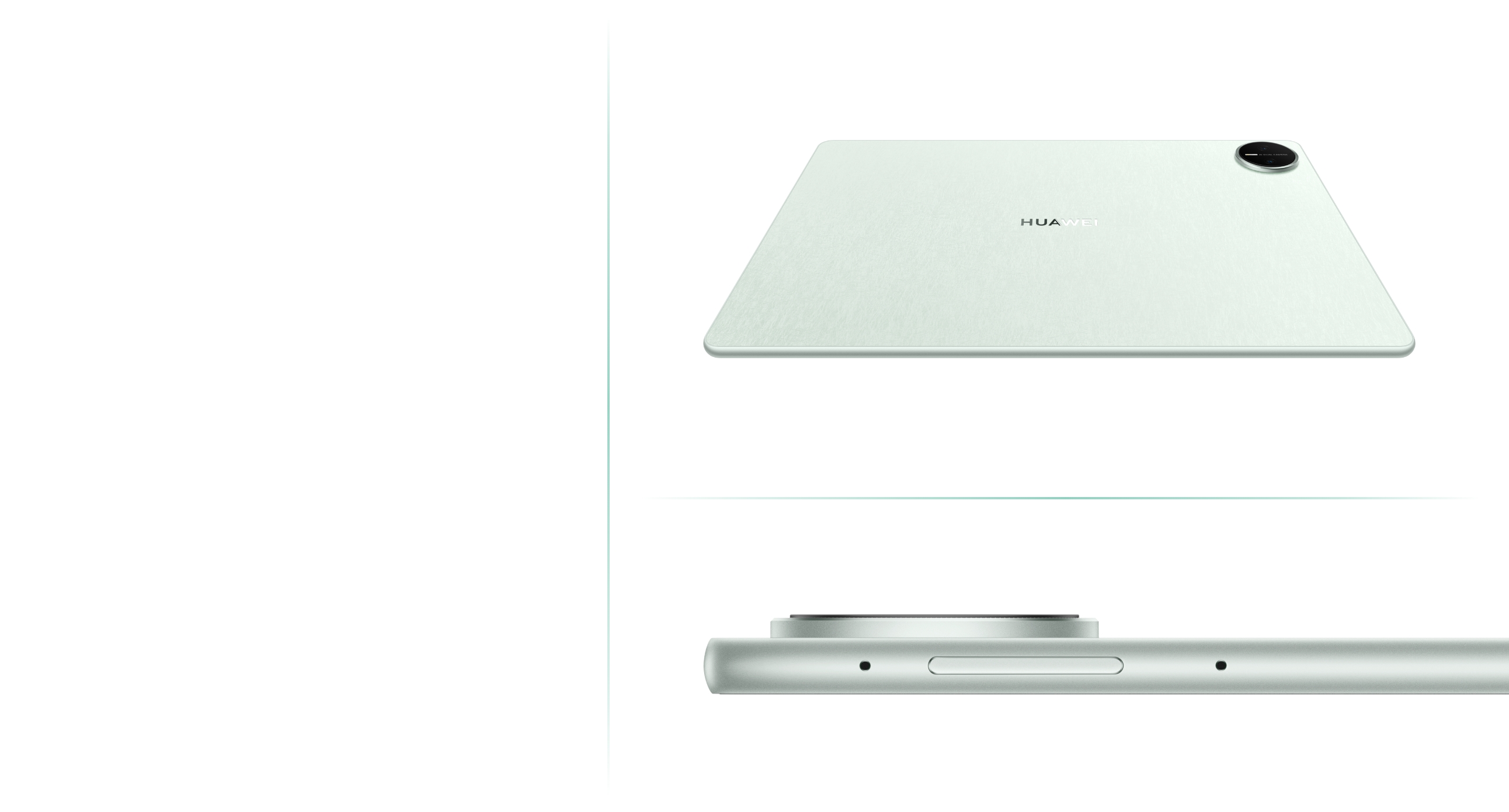 HUAWEI MatePad Pro 12.2 英寸展示平板的摄像头模组，后背颜色，圆润中框设计