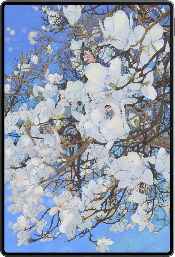 绘画作品，展示了天生会画 app