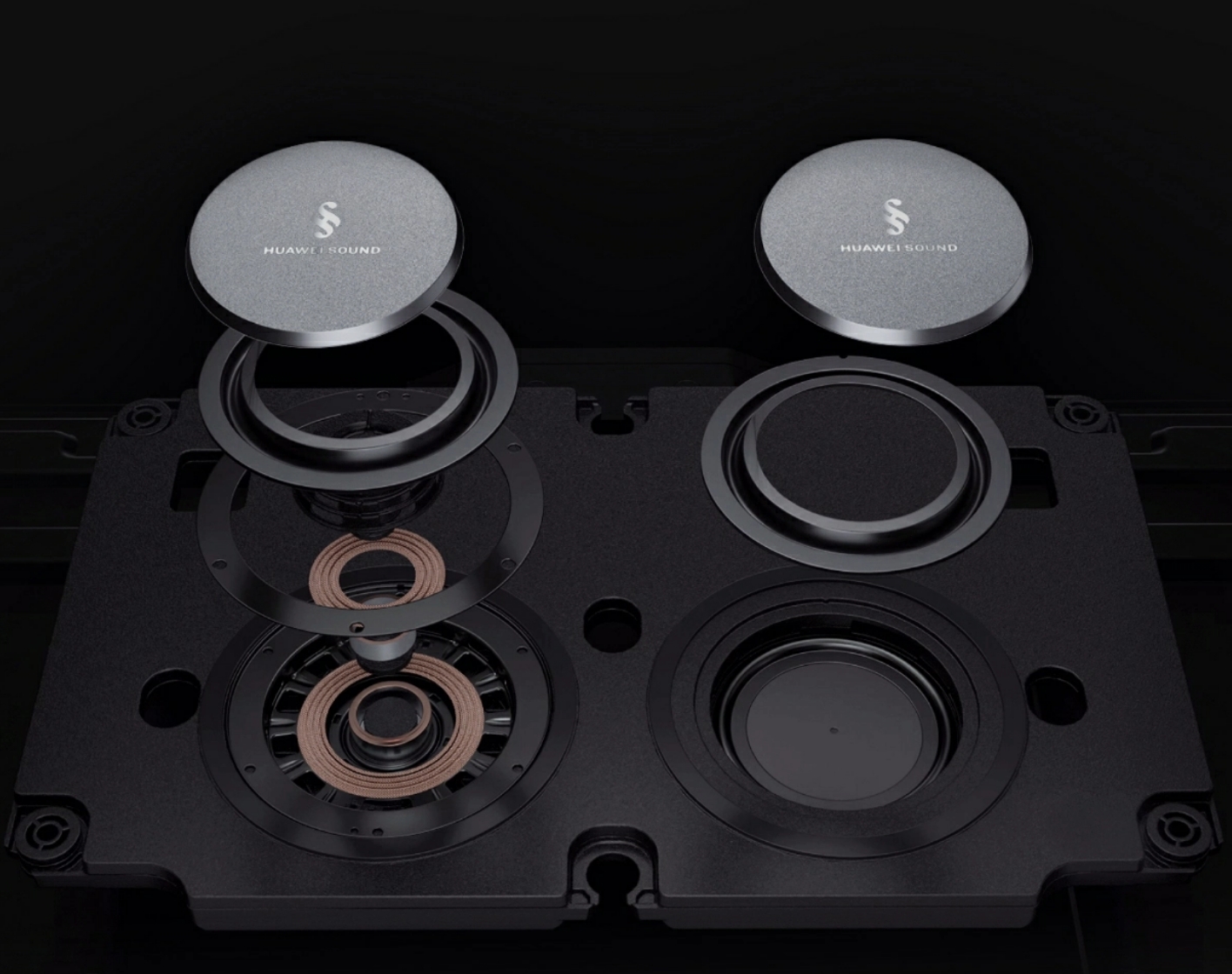 HUAWEI MateTV MAX 低音单元特写图
