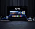 HUAWEI MateTV 与华为设备的桌面界面图，展示系统界面统一的设计语言