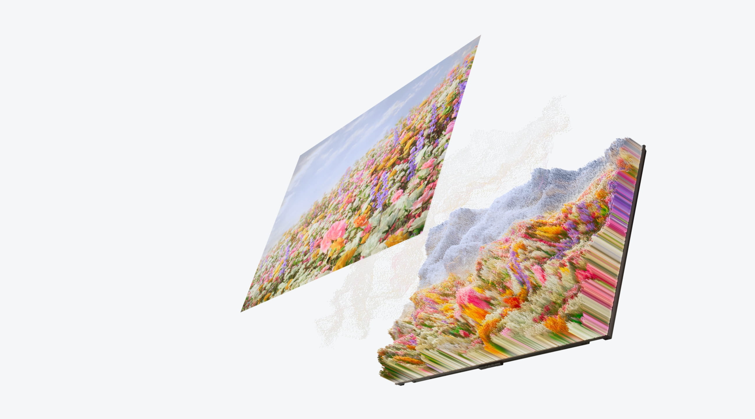 华为 Vision 智慧屏 6 SE 的屏幕图片，展示了华为 Vision 智慧屏 6 SE Super MiniLED 鸿鹄画质精细控光，亮度高