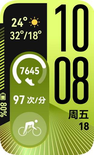 展示了华为手环 11 Pro 的多样表盘