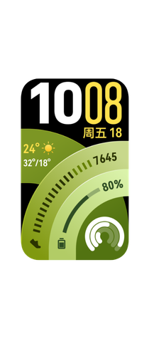 展示了华为手环 11 的多样表盘