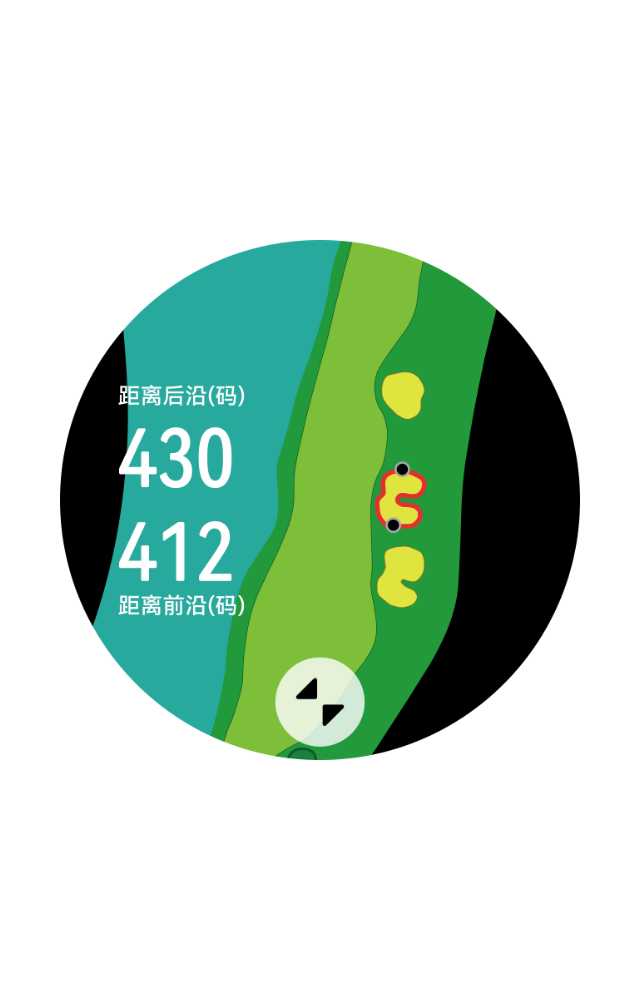 HUAWEI WATCH GT 3 保时捷设计高尔夫球场地图