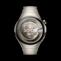 HUAWEI WATCH 5 46mm 银色正面图， 搭配钛金属表带