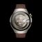 HUAWEI WATCH 5 46mm 棕色正面图， 搭配素皮复合表带