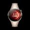 HUAWEI WATCH 5 42mm 金色正面图，搭配钛金属表带