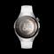 HUAWEI WATCH 5 42mm 白色正面图，搭配素皮复合表带