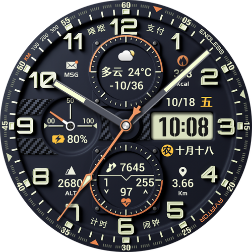 HUAWEI WATCH 十周年表盘展示，及更多会员专享表盘界面