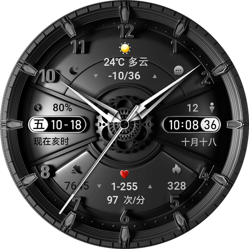 HUAWEI WATCH 十周年表盘展示，及更多会员专享表盘界面