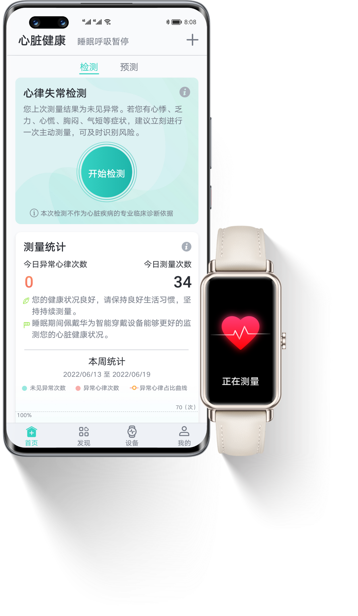 huawei watch fit mini 自主心脏健康管理