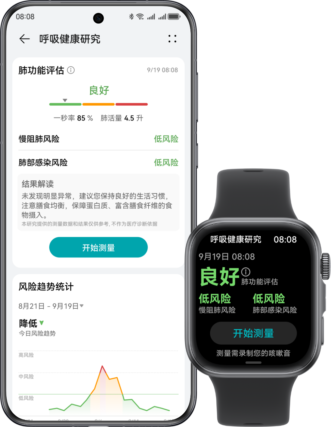 HUAWEI WATCH FIT 4 呼吸健康