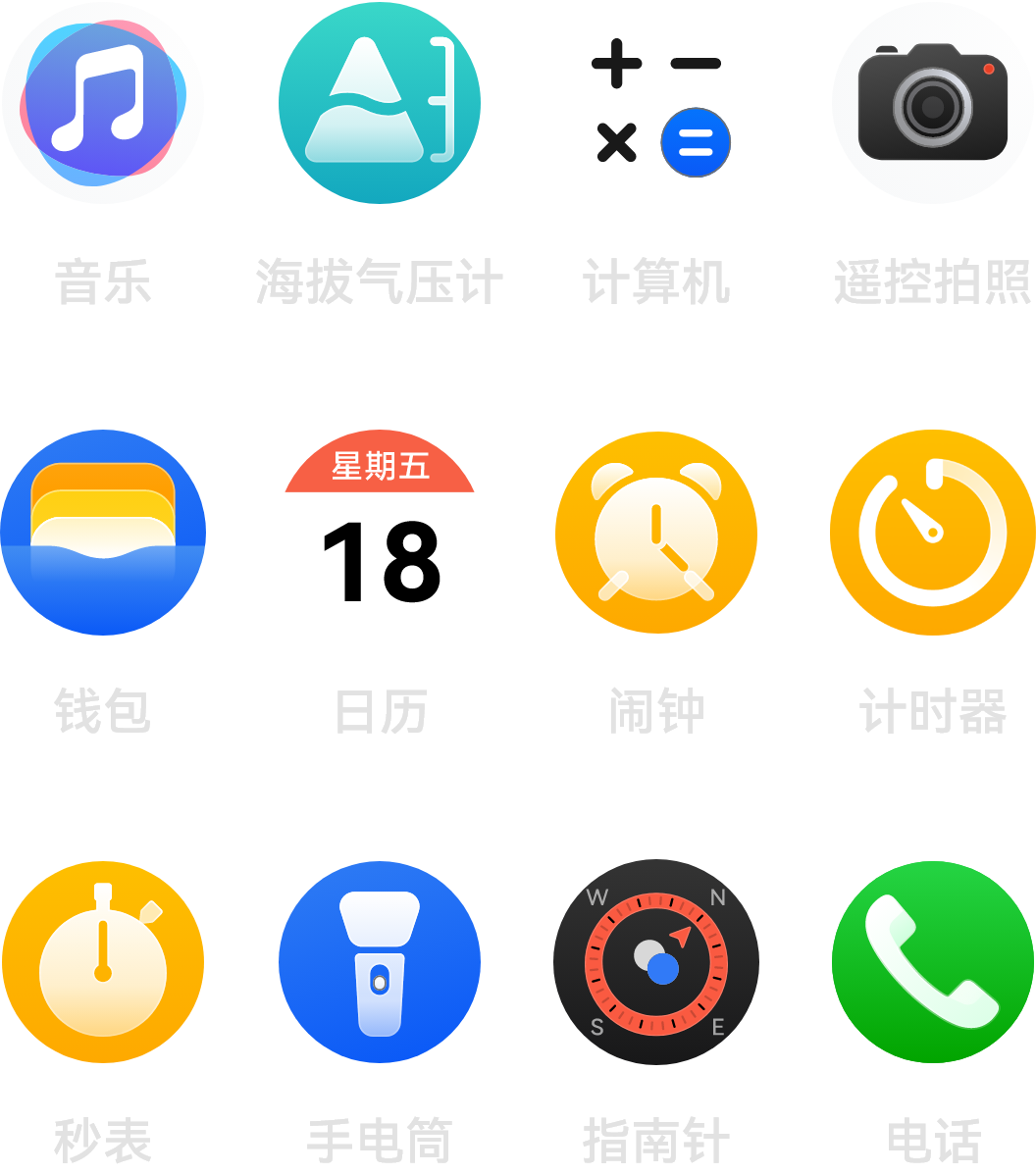 展示了 HUAWEI WATCH FIT 5 Pro 支持更多便捷功能
