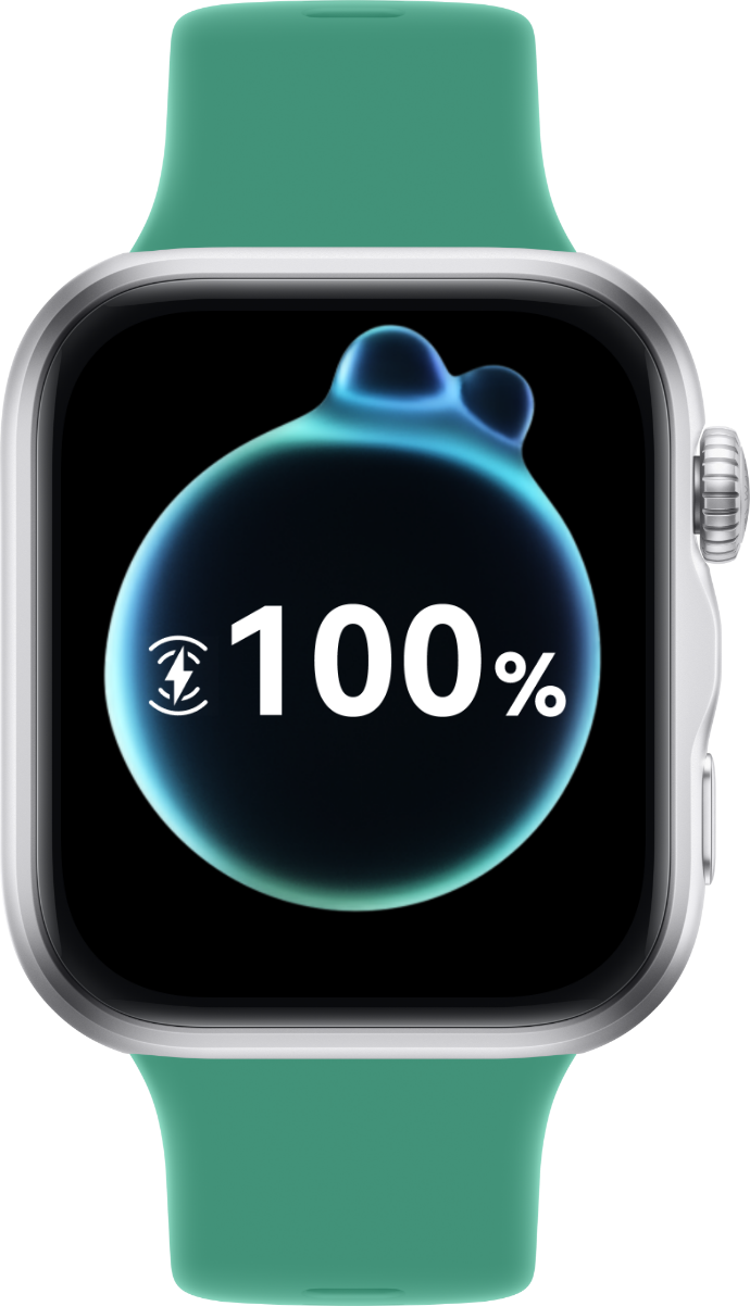 HUAWEI WATCH FIT 5 正面视图，屏幕显示电量数据，展示手表续航持久的性能