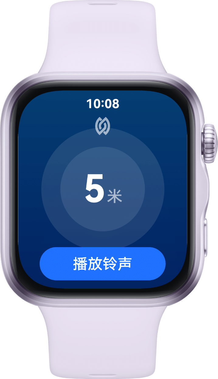 HUAWEI WATCH FIT 5 查找功能界面，展示了星闪查找功能