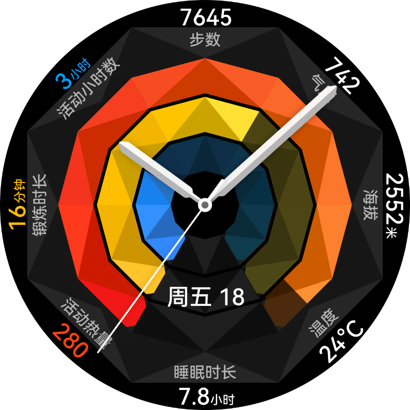展示了HUAWEI WATCH GT 5 Pro 表盘视频,展示全新系列表盘，主题多样