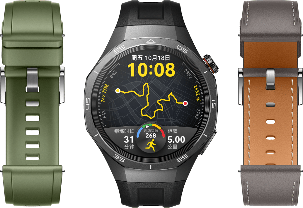 HUAWEI WATCH GT 5 Pro 可搭配不同材质、不同颜色的表带