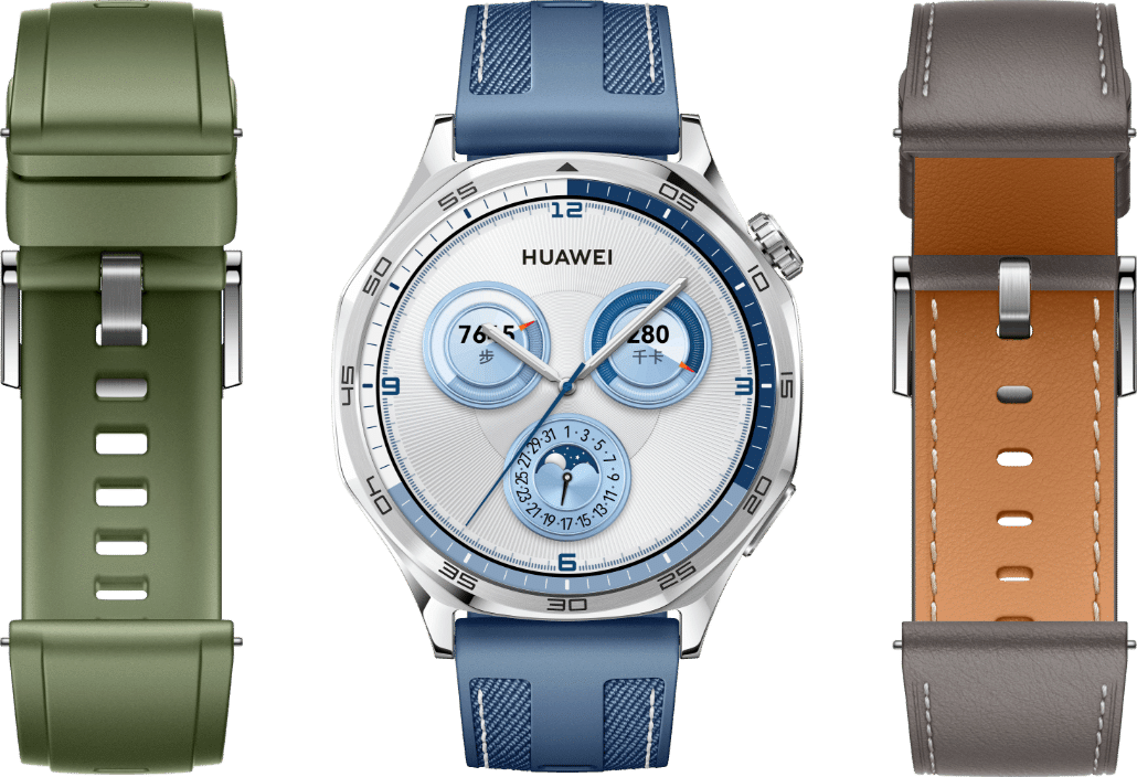 HUAWEI WATCH GT 5可搭配不同材质、不同颜色的表带