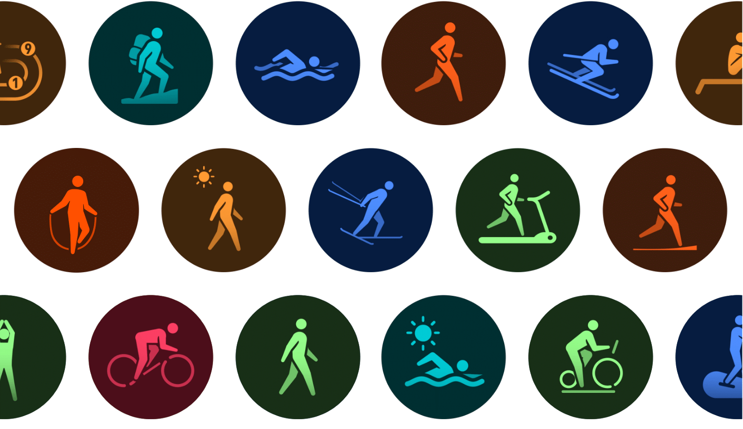 展示HUAWEI WATCH GT 5 多样的运动模式，提供专业的运动数据和训练建议