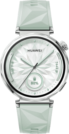 HUAWEI WATCH GT 5 41mm的型号,展示了马鞍棕，湖光青，冰晶蓝，珍珠白，魅影黑的手表配色