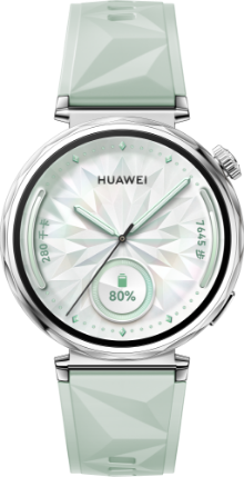 HUAWEI WATCH GT 5 41mm的型号,展示了马鞍棕，湖光青，冰晶蓝，珍珠白，魅影黑的手表配色