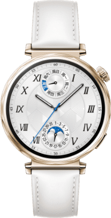 HUAWEI WATCH GT 5 41mm的型号,展示了马鞍棕，湖光青，冰晶蓝，珍珠白，魅影黑的手表配色