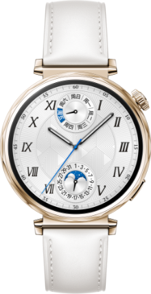 HUAWEI WATCH GT 5 41mm的型号,展示了马鞍棕，湖光青，冰晶蓝，珍珠白，魅影黑的手表配色