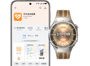 HUAWEI WATCH GT 6 Pro 及华为手机正面图，展示了手表的兼容性