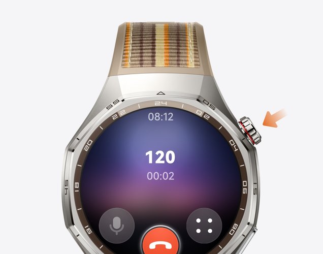 HUAWEI WATCH GT 6 Pro 正面图，展示了紧急求助功能
