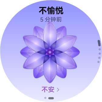 HUAWEI WATCH GT 6 Pro 正面图，展示了不愉悦情绪