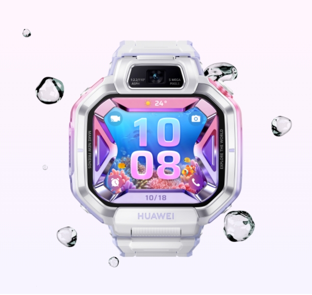 华为超新星手表 X1 Pro 正面图，展示了手表的防水特性