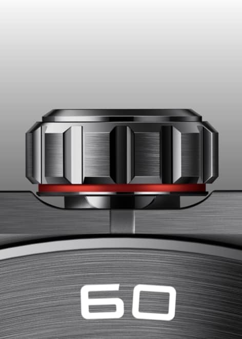 HUAWEI WATCH Ultimate 2 的黑色款,展示了苍穹黑的手表配色以及对应适配的氟橡胶表带