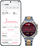 展示 HUAWEI WATCH ULTIMATE DESIGN 非凡大师的健康监测功能