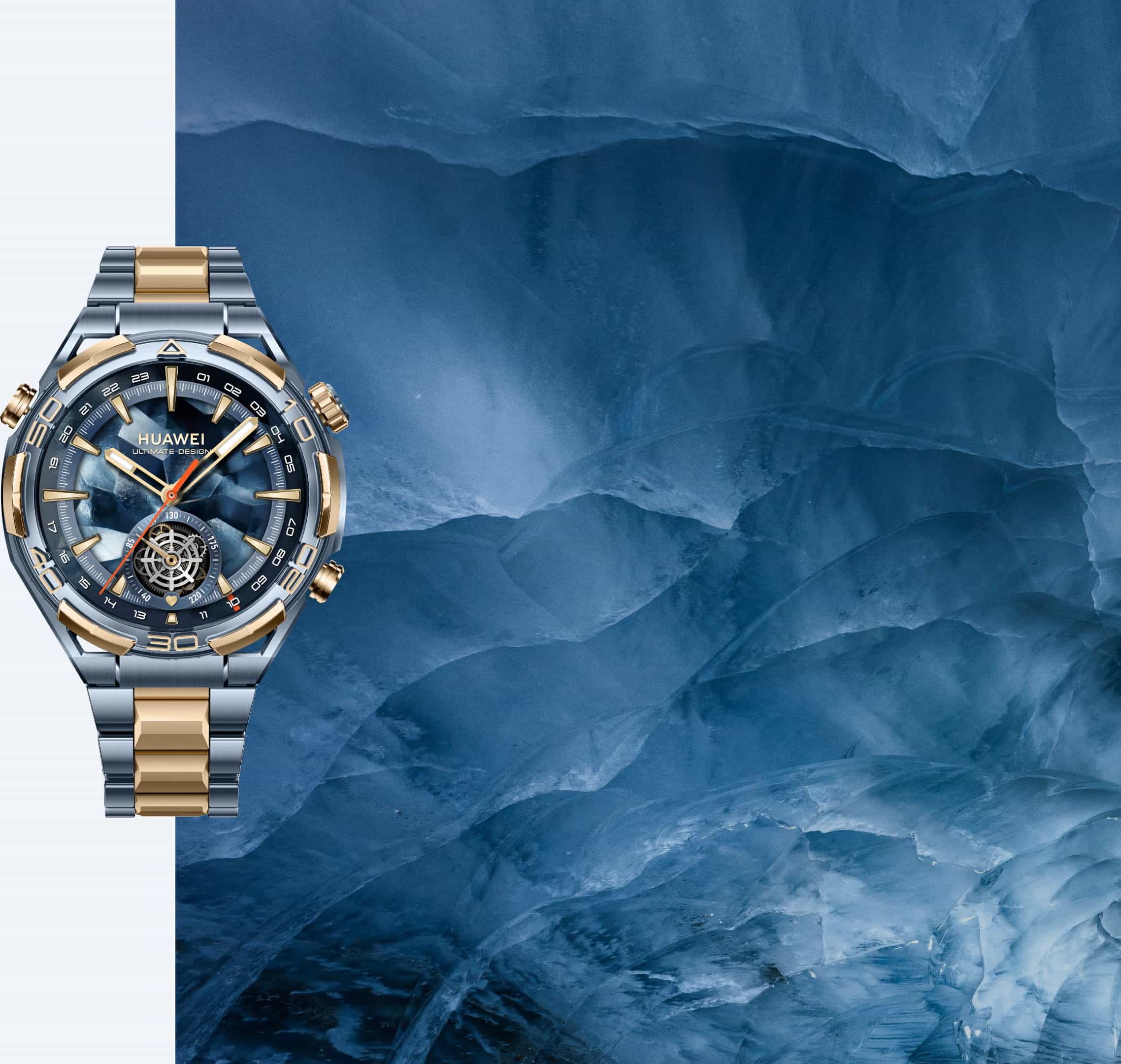 展示 HUAWEI WATCH ULTIMATE DESIGN 非凡大师的四款专属表盘