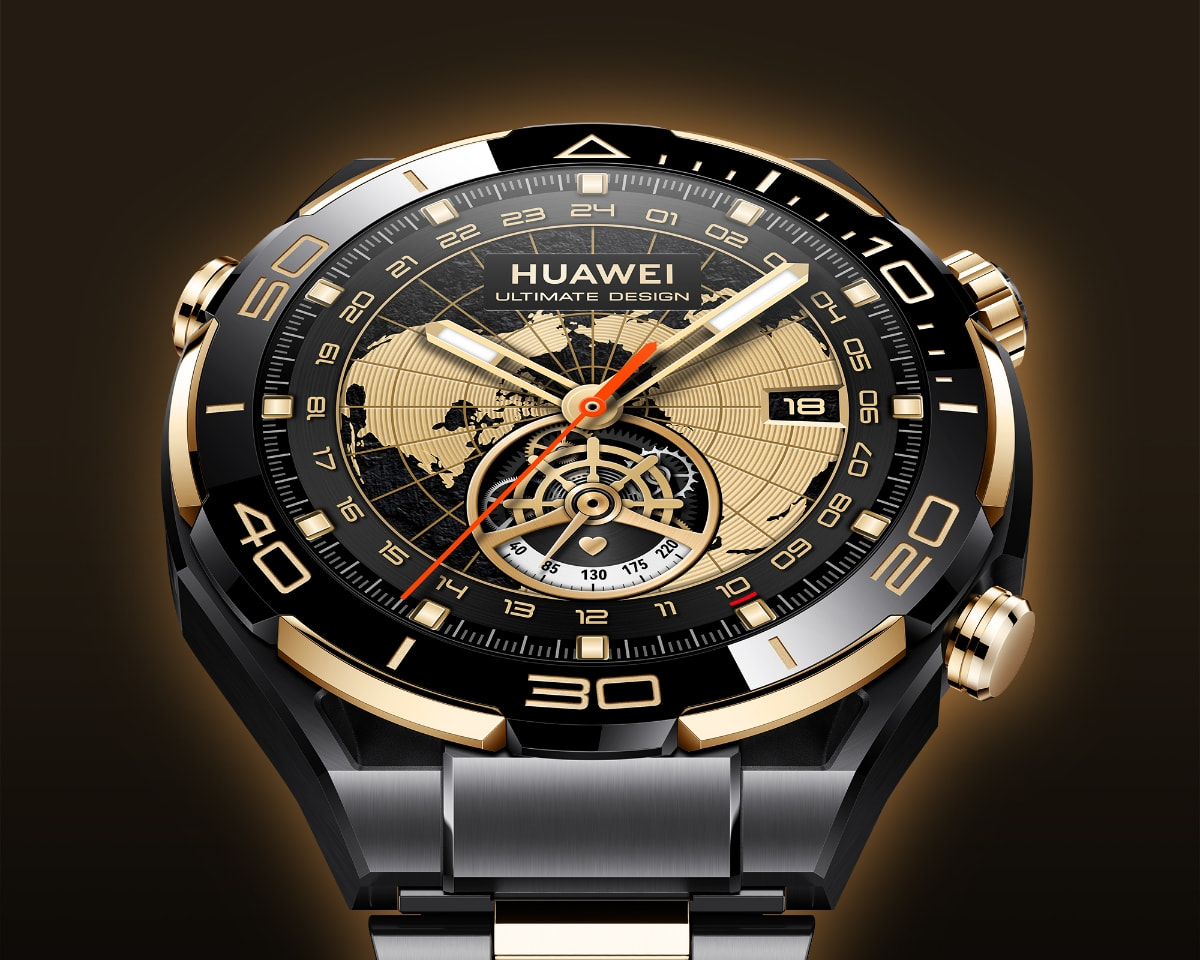 HUAWEI WATCH ULTIMATE DESIGN 18K 黄金表圈