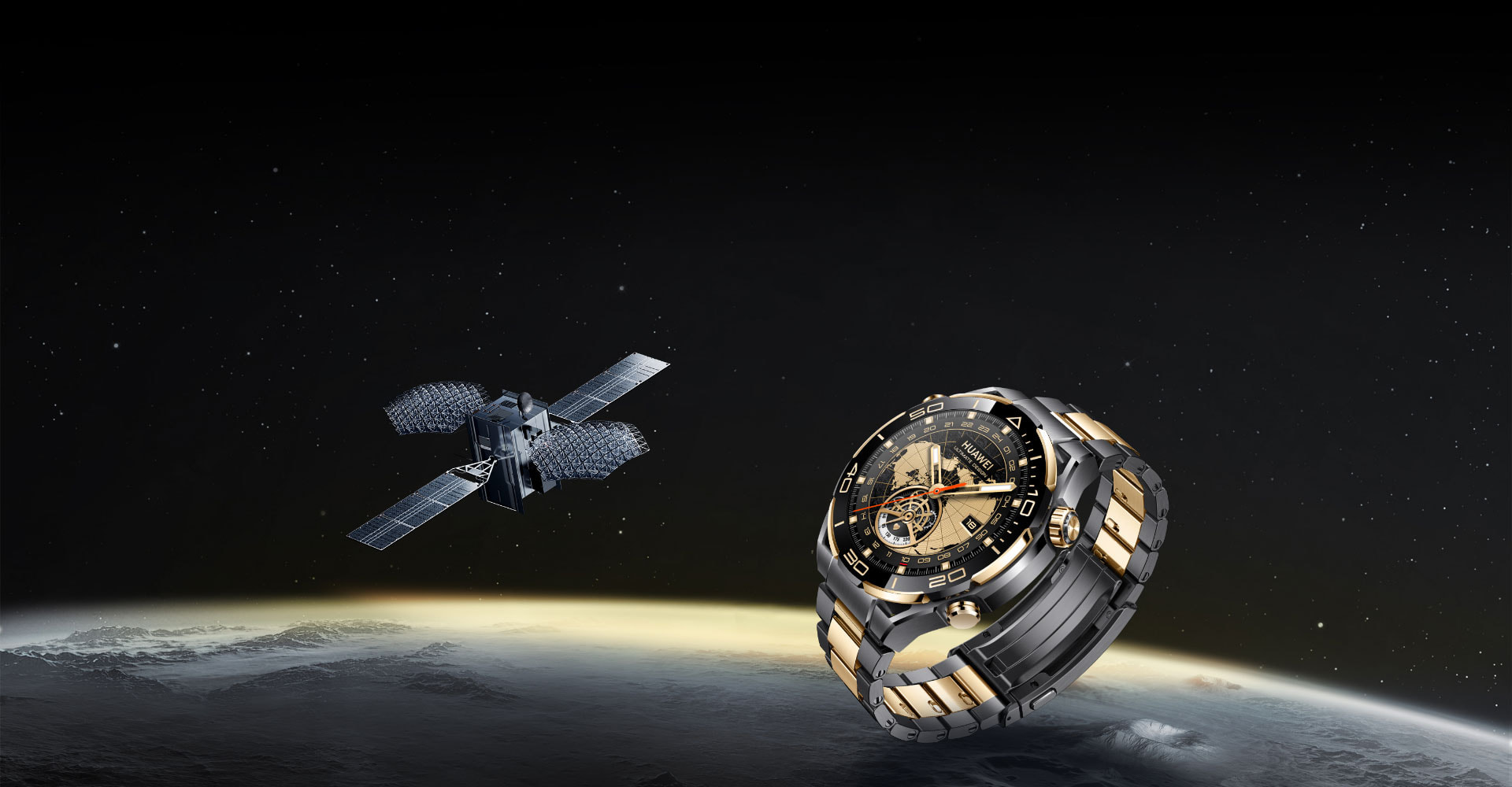 HUAWEI WATCH ULTIMATE DESIGN 北斗卫星消息