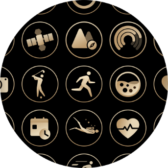 HUAWEI WATCH ULTIMATE DESIGN 金色表盘主题